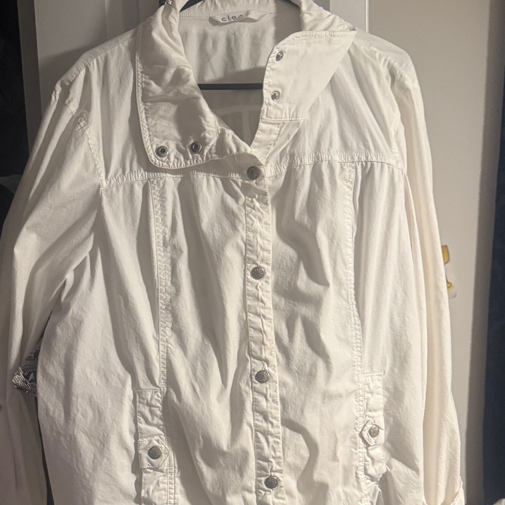 Cleo Ivory Button-Up Jacket - Picture 2 of 6